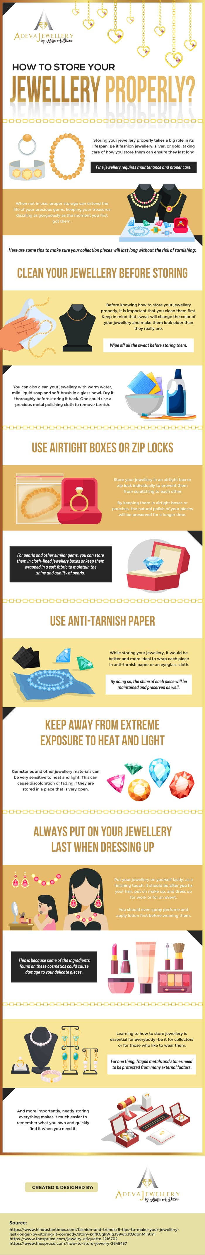 How to Store Your Jewellery Properly – Infographic