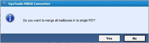 merge the MBOX files into single PST 