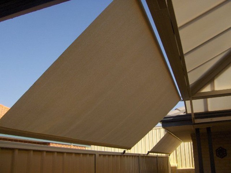 roof to fence blinds